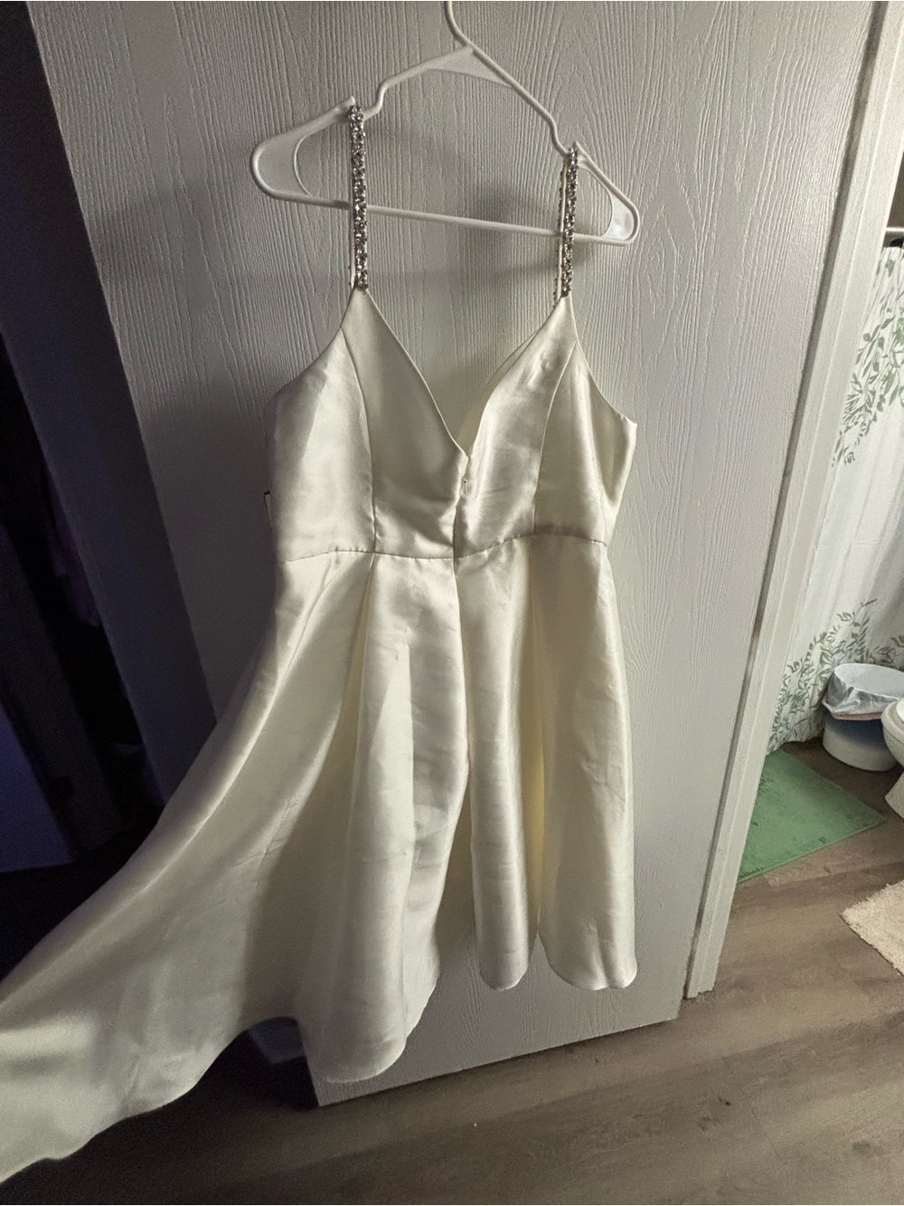 Ivory Bridal Dress with Beaded Straps - Picture 6 of 6